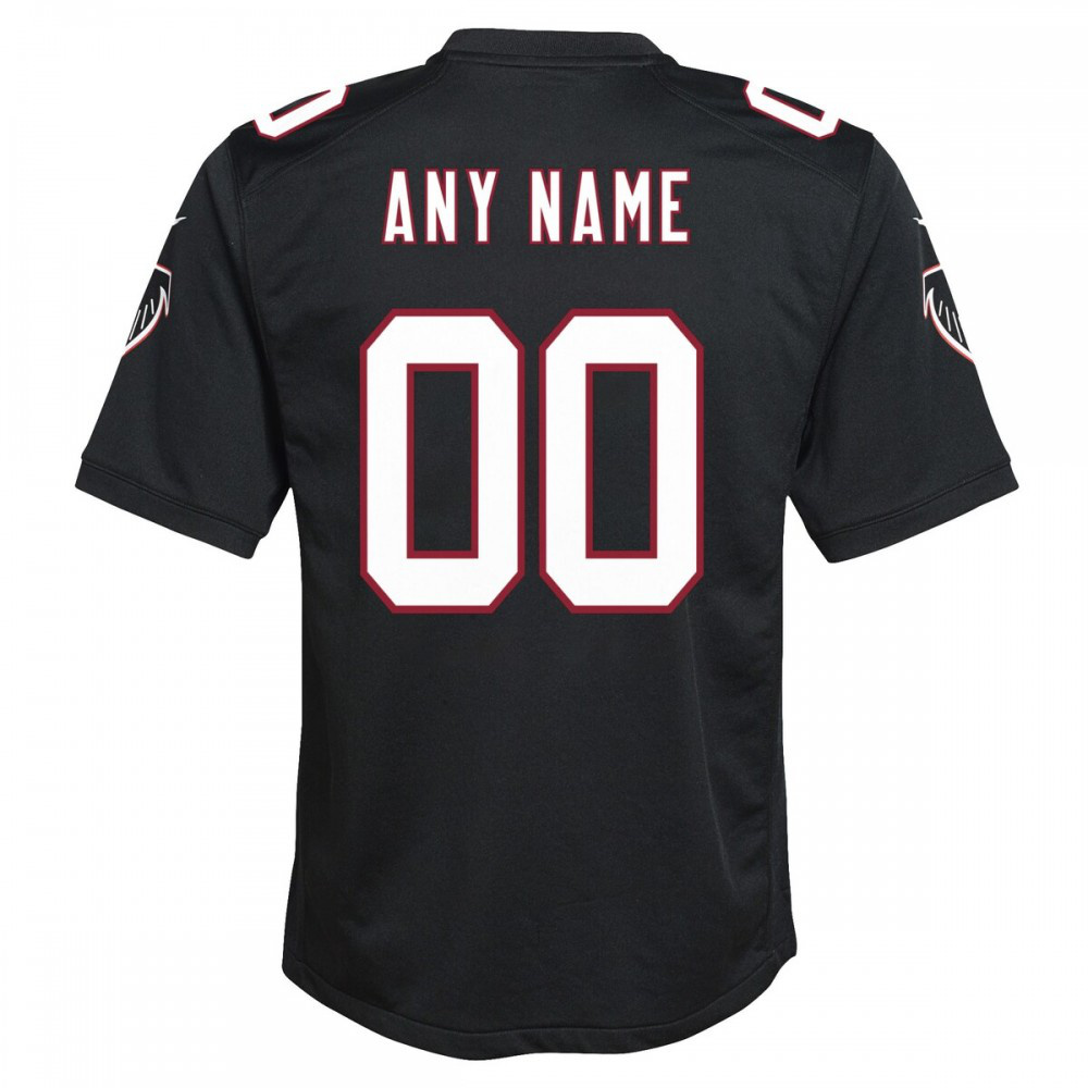 Atlanta Falcons Nike Youth Throwback Custom Game Jersey - Black-GridironStore